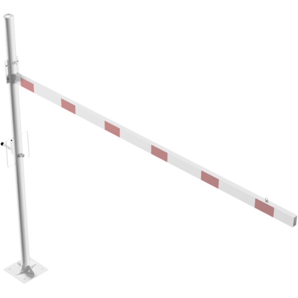 Height restriction barrier | cross tube length: 3500 mm | for padlock | to be fixed by plugs